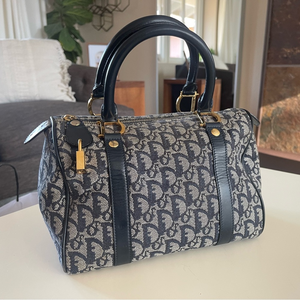 Dior Vintage Diorissimo Monogram Boston Bag Vintage Rare